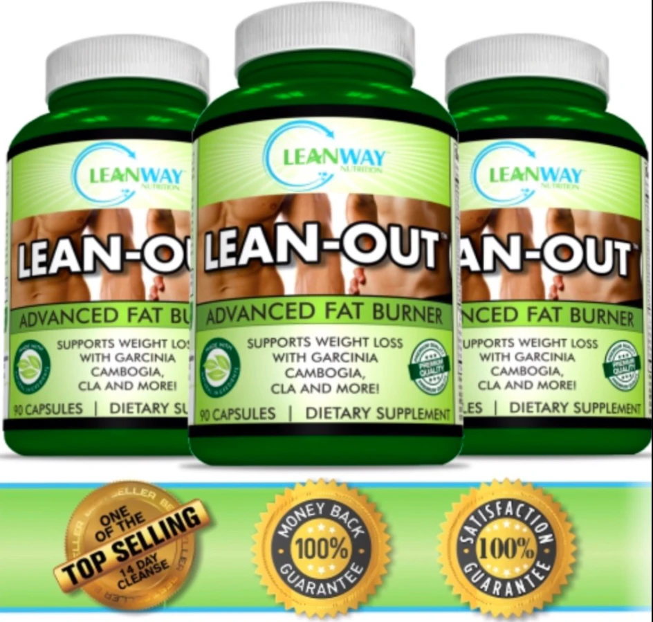 Lean-Out“A POWERFUL MAXIMUM STRENGTH THERMOGENIC FAT BURNER, NATURAL ENERGY BOOSTER AND APPETITE SUPPRESSANT”!        Single Bottle 90 count @